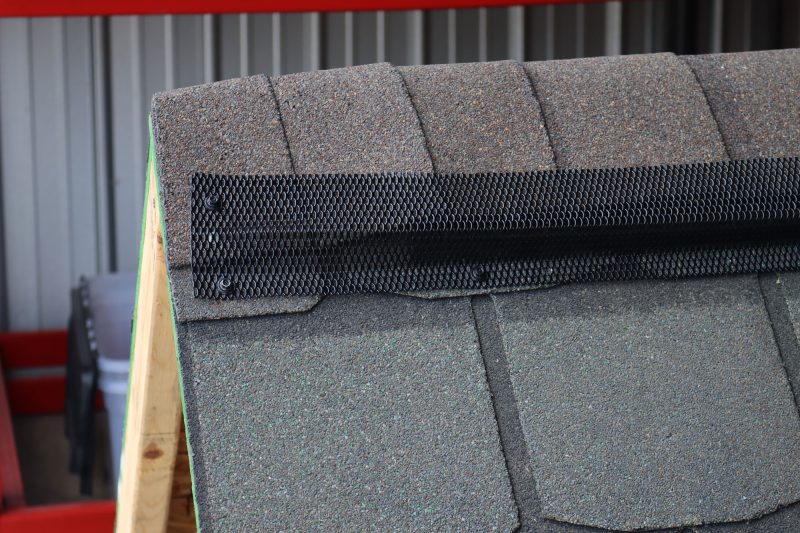 Ridge-Guard® vent cover installed on edge of roof