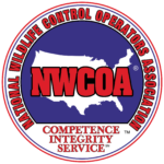 Circular badge featuring a blue field with a white map of the United States, surrounded by a red, white, and blue border; bold red text across the bottom reads 'COMPETENCE INTEGRITY SERVICE' (organization logo).