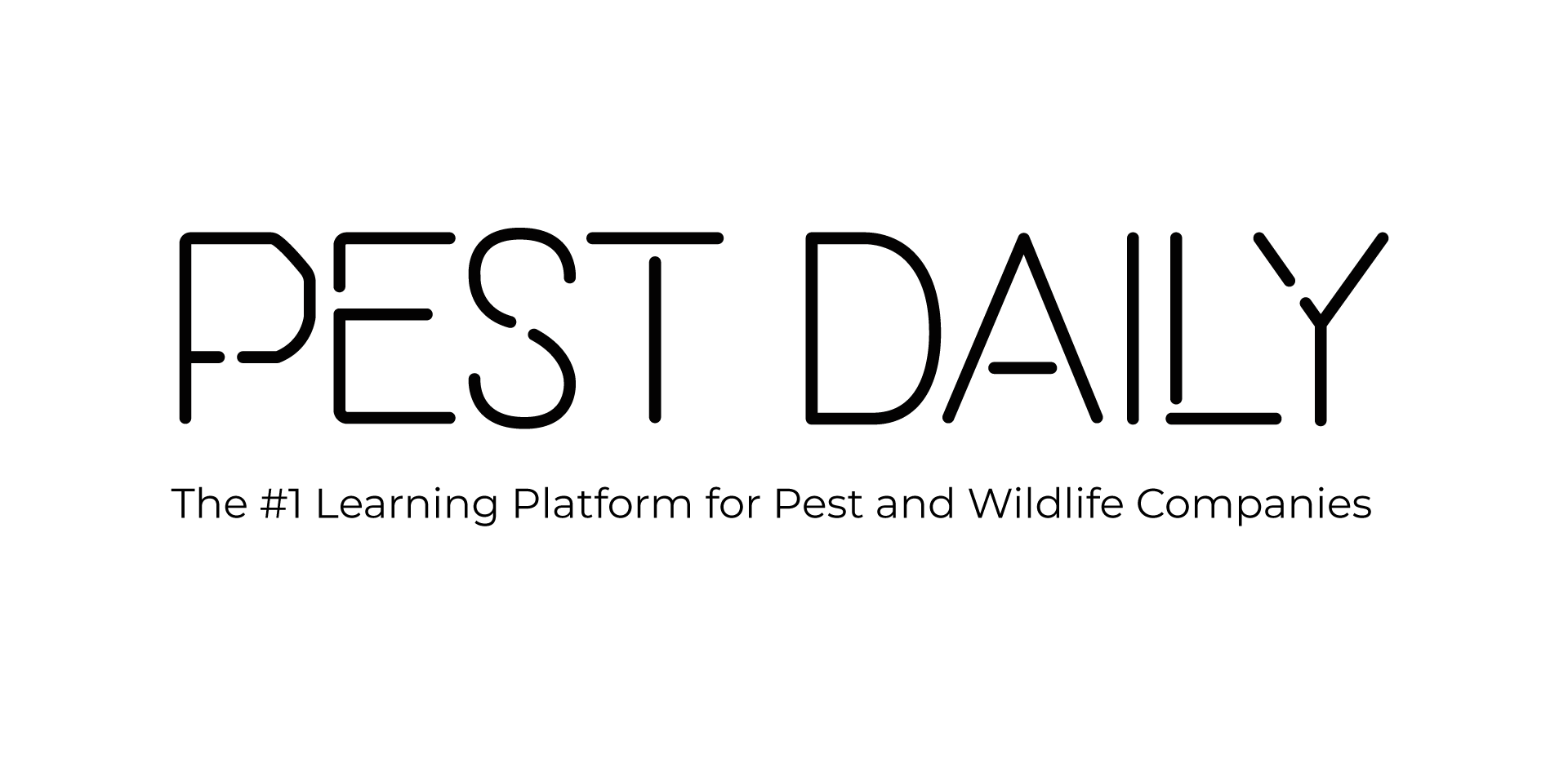 Pest Daily logo wordmark on a dark background